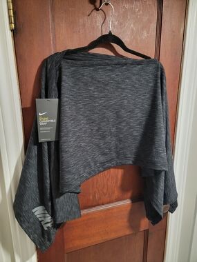 Nike Studio Convertible Wrap | Dark Heather Gray Black New With Tags